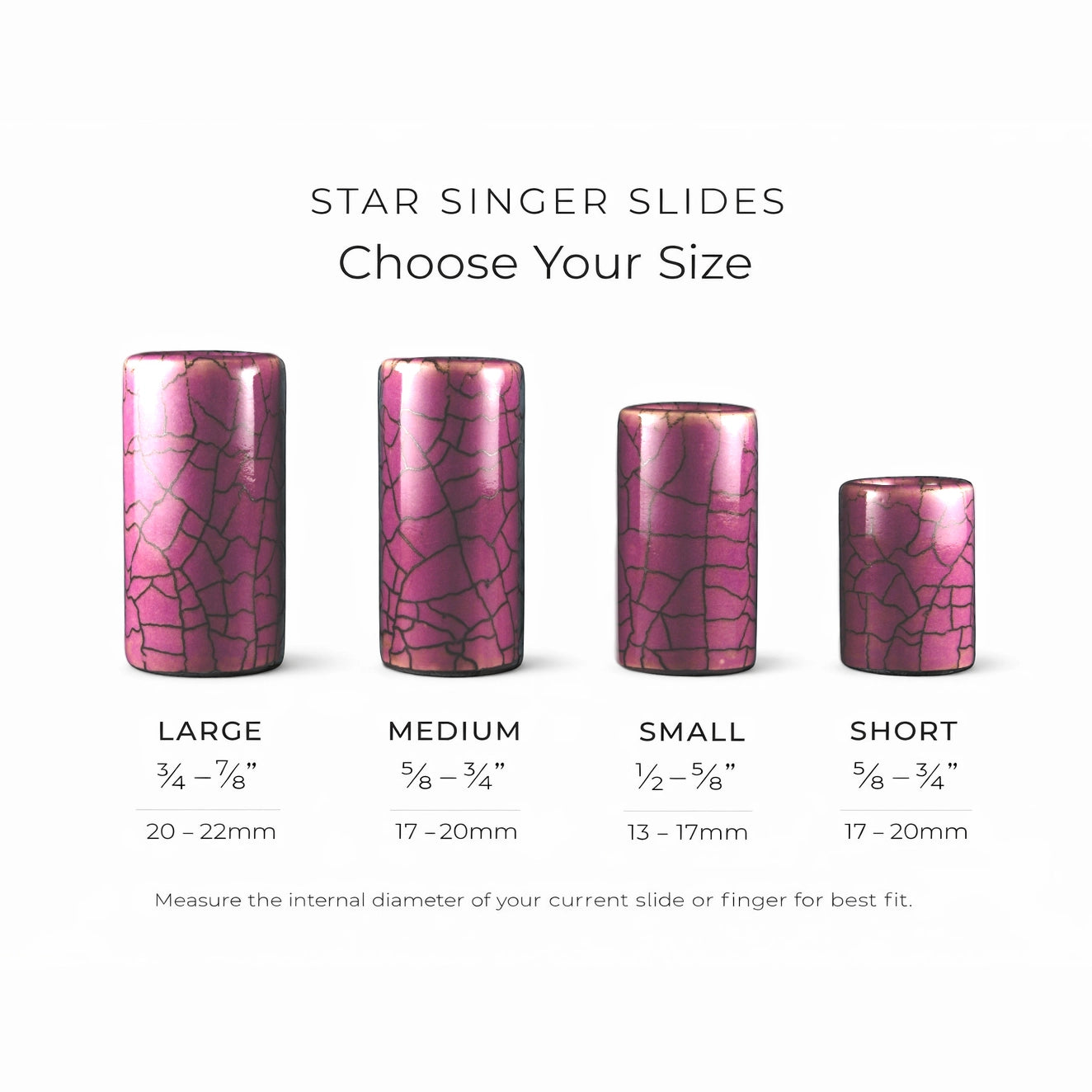 Dark Blush Pink Guitar Slide