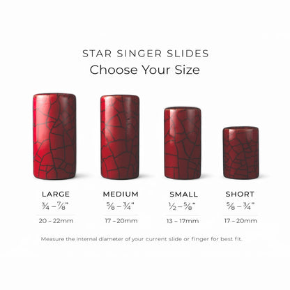 Scarlet Red Guitar Slide