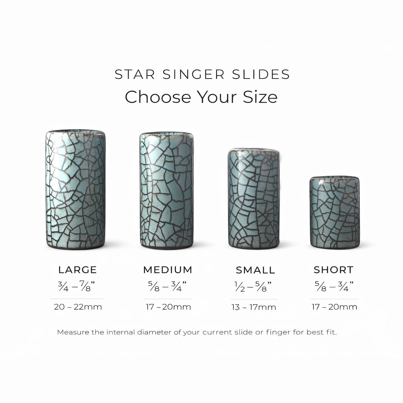Soft Blue Guitar Slide